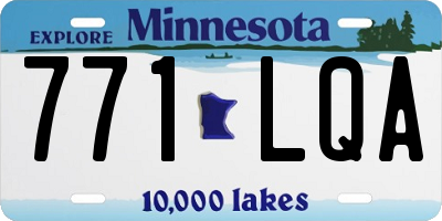 MN license plate 771LQA