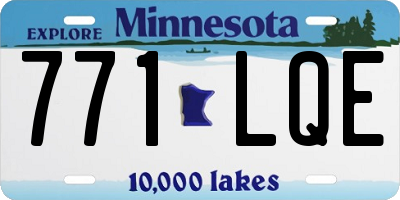 MN license plate 771LQE