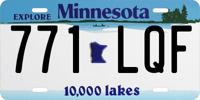 MN license plate 771LQF