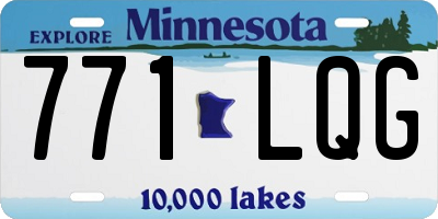 MN license plate 771LQG