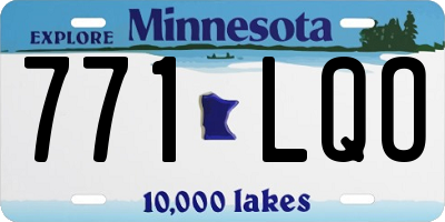 MN license plate 771LQO