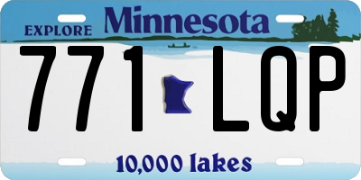 MN license plate 771LQP
