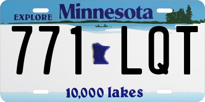 MN license plate 771LQT