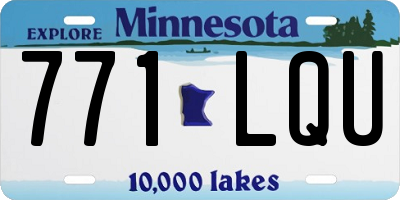 MN license plate 771LQU