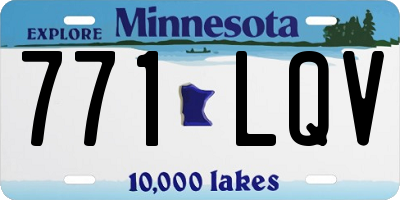 MN license plate 771LQV