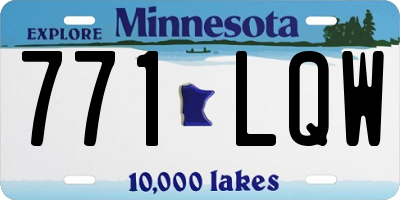 MN license plate 771LQW