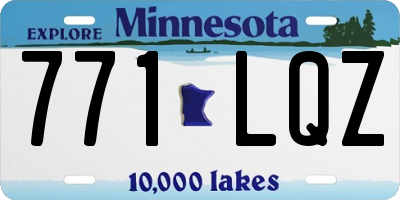 MN license plate 771LQZ