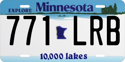 MN license plate 771LRB