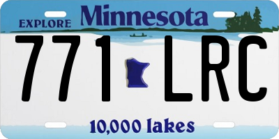 MN license plate 771LRC