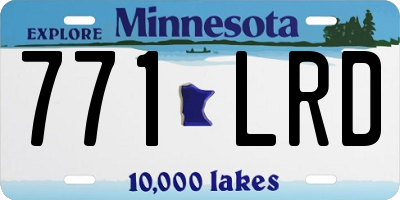 MN license plate 771LRD