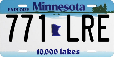 MN license plate 771LRE