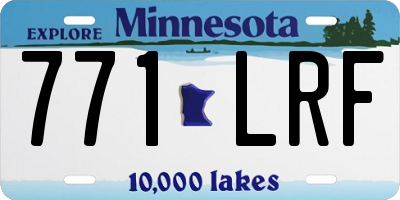 MN license plate 771LRF