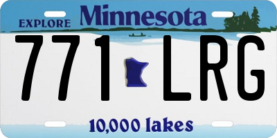 MN license plate 771LRG