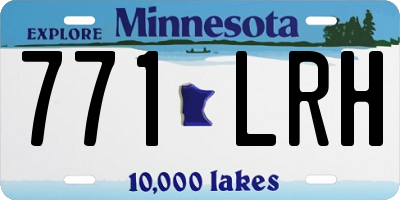 MN license plate 771LRH