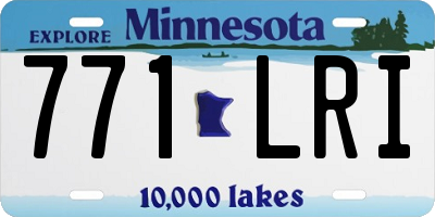 MN license plate 771LRI