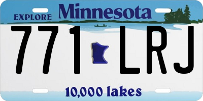 MN license plate 771LRJ