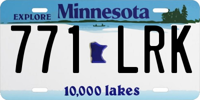 MN license plate 771LRK