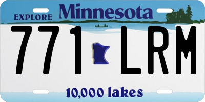 MN license plate 771LRM