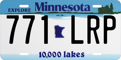 MN license plate 771LRP
