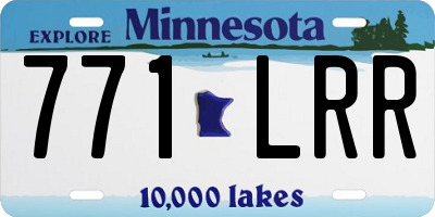 MN license plate 771LRR