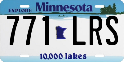 MN license plate 771LRS