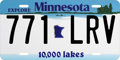 MN license plate 771LRV