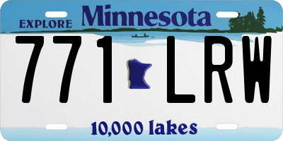 MN license plate 771LRW