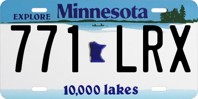 MN license plate 771LRX