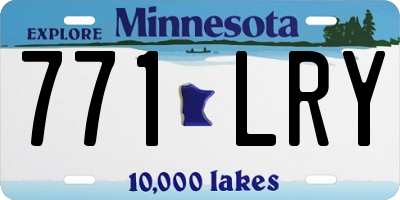 MN license plate 771LRY