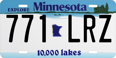 MN license plate 771LRZ