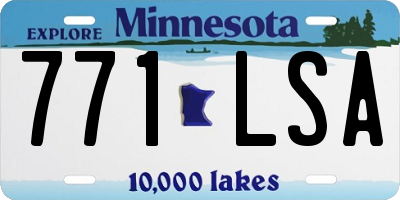 MN license plate 771LSA