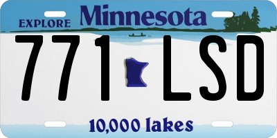 MN license plate 771LSD