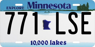 MN license plate 771LSE