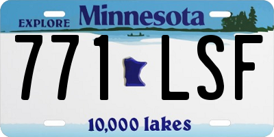MN license plate 771LSF
