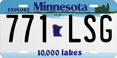 MN license plate 771LSG