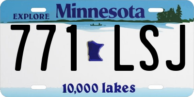 MN license plate 771LSJ