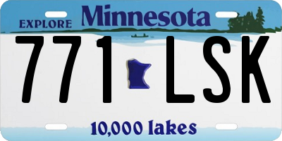 MN license plate 771LSK