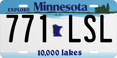 MN license plate 771LSL