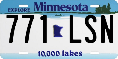 MN license plate 771LSN