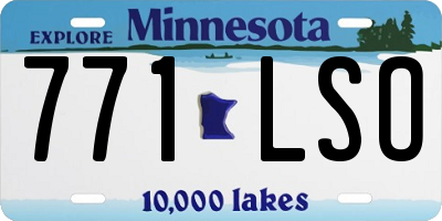 MN license plate 771LSO