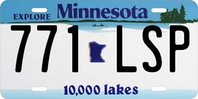 MN license plate 771LSP