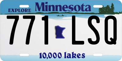 MN license plate 771LSQ