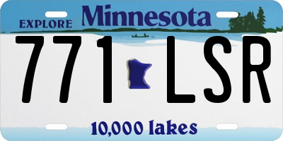 MN license plate 771LSR