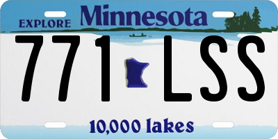 MN license plate 771LSS