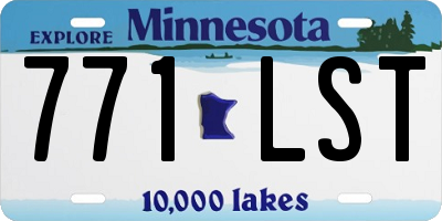 MN license plate 771LST