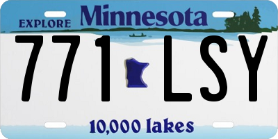 MN license plate 771LSY