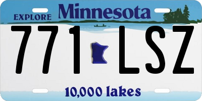MN license plate 771LSZ