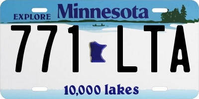 MN license plate 771LTA