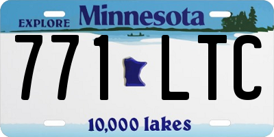 MN license plate 771LTC