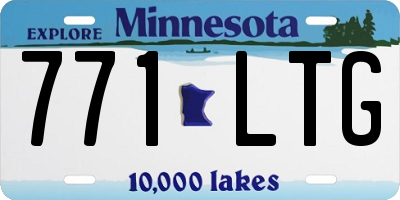 MN license plate 771LTG